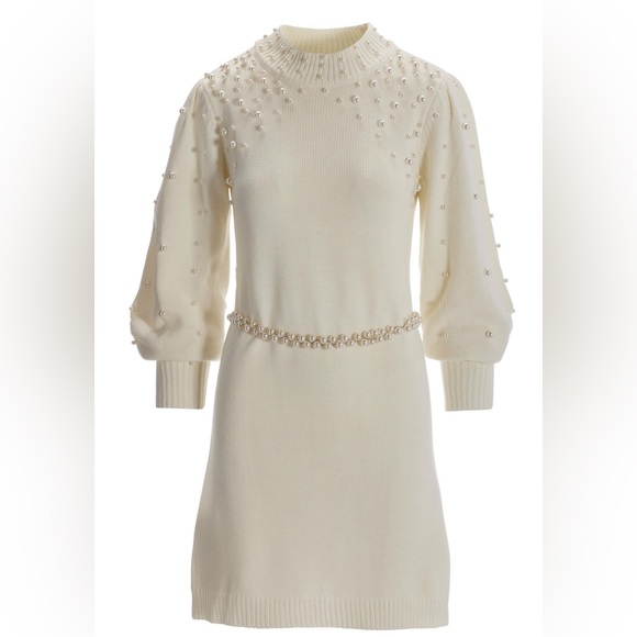 💓Final price 💓Pearl Sweater Dress With Belt XXS,XS,S Brand New. - Picture 2 of 3